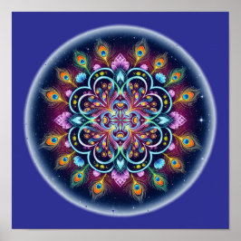 Cosmic Mandala Wall Art Poster ポスター