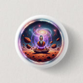 Cosmic Meditator Button Pin 缶バッジ (正面)