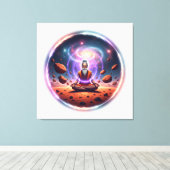 Cosmic Meditator Stretched Canvas Art キャンバスプリント (インサイチュ (ウッドフロア))