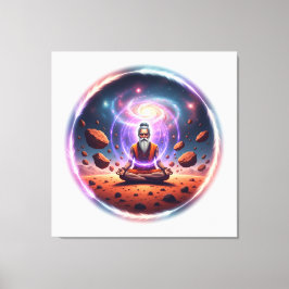 Cosmic Meditator Stretched Canvas Art キャンバスプリント