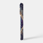 Cosmic Mind Mandala – Abstract Brain Art iPhoneケース (左側面)