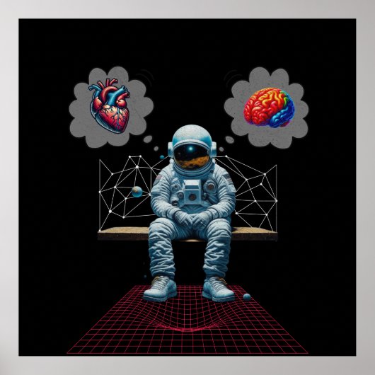 Cosmic Mind vs Heart Astronaut ポスター (正面)