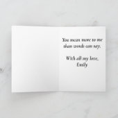 Cosmic Moon Phases Mother’s Day Card カード (内部)