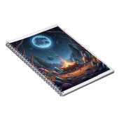 Cosmic Moonlight Campfire Fantasy Spiral Notebook ノートブック (右側)