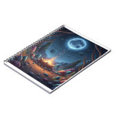 Cosmic Moonlight Campfire Fantasy Spiral Notebook ノートブック (左側)