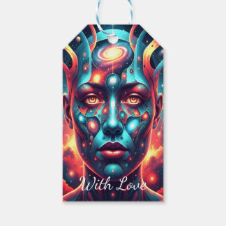 Cosmic+Mosaic+Face ギフトタグ