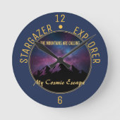 Cosmic Mountain Calling ラウンド壁時計 (正面)