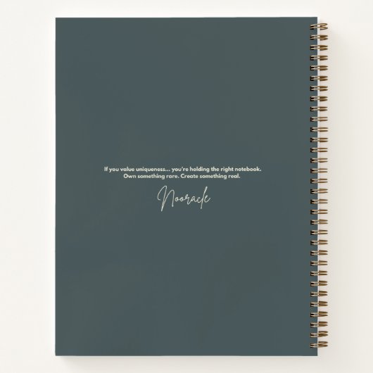 Cosmic Mountain Waterfall Zentangle Nature Journal ノートブック (裏面)