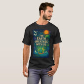 Cosmic Nature Art Print  Tシャツ (正面フル)