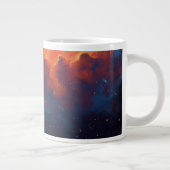 Cosmic Nebula Abstract Galaxy Space Art ジャンボコーヒーマグカップ (右)