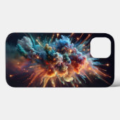 Cosmic Nebula Cloud Explosion Phone Case - Vibrant Case-Mate iPhoneケース (裏面 (横))