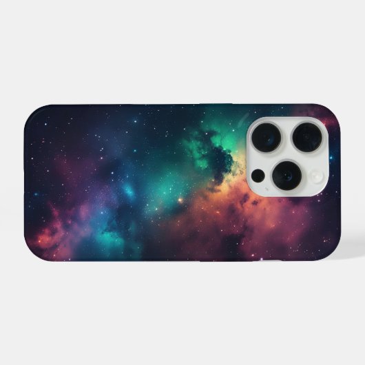 Cosmic Nebula Gaming Design iPhoneケース (裏面横)