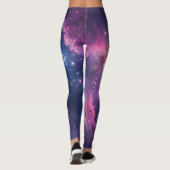 Cosmic Nebula Seamless Pattern for All-Over Print レギンス (裏面)