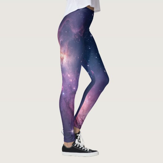 Cosmic Nebula Seamless Pattern for All-Over Print  レギンス (右)