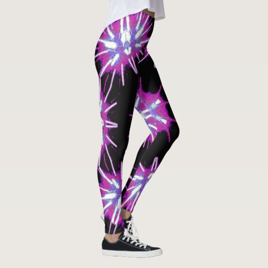 Cosmic Neon Starburst Leggings レギンス (右)