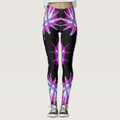 Cosmic Neon Starburst Leggings レギンス (正面)