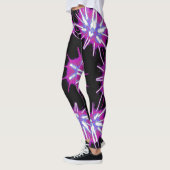 Cosmic Neon Starburst Leggings レギンス (左)