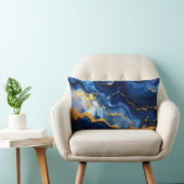 Cosmic Night Marble Abstract Cushion ランバークッション (椅子)