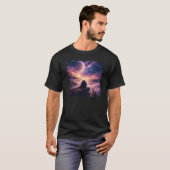 Cosmic Night Sky – Galaxy Space T-Shirt Tシャツ (正面フル)