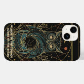 Cosmic Oracle Owl • Mystical Celestial Case-Mate iPhoneケース (裏面 (横))