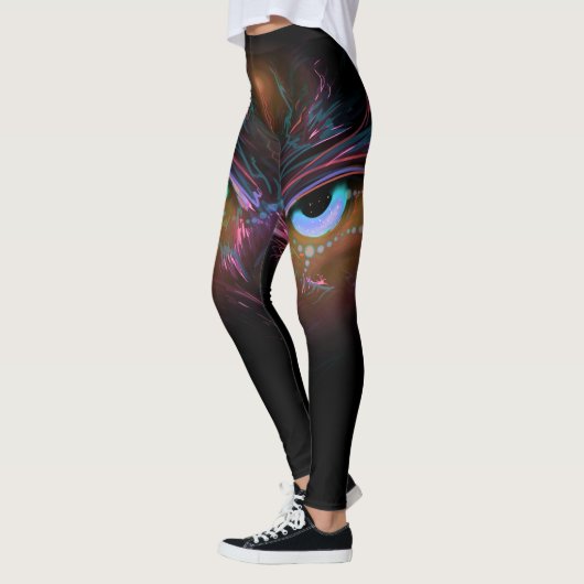 Cosmic Owl Leggins レギンス (左)