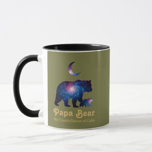Cosmic Papa Bear & Cub マグカップ (左)