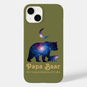 Cosmic Papa Bear & Cub Case-Mate iPhoneケース (裏面)