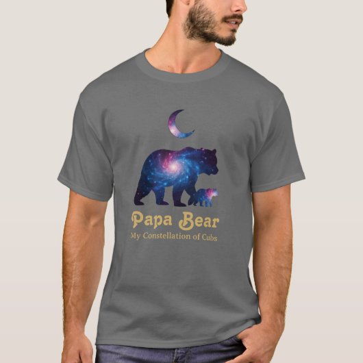 Cosmic Papa Bear & Cub Tシャツ (正面)