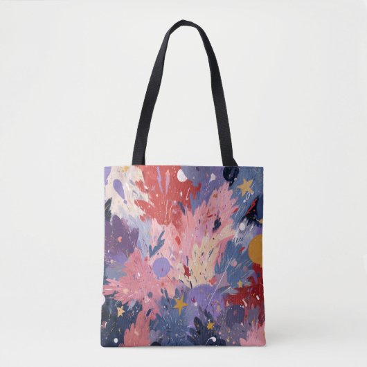 Cosmic Party Abstract Explosion トートバッグ (正面)