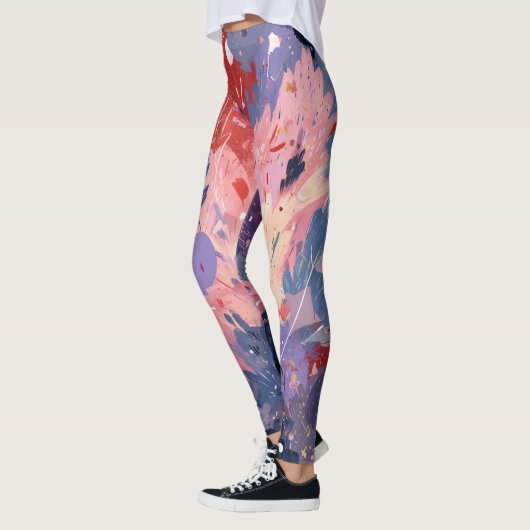 Cosmic Party Abstract Explosion レギンス (左)