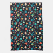 Cosmic Pattern Planets and Stars キッチンタオル (縦)