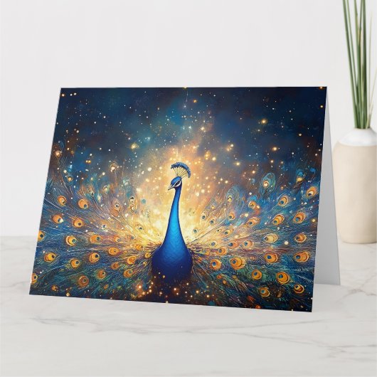Cosmic Peacock with Starry Feathers カード (正面)