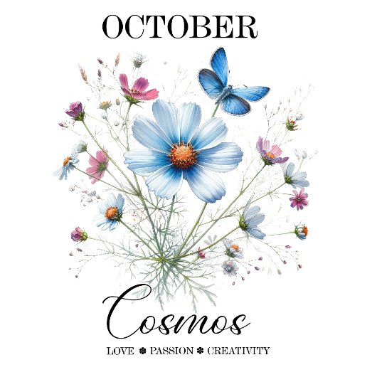 Cosmic Petals • October Birth Flower Notebook  プランナー手帳