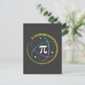 Cosmic Pi Day Shirt – Galaxy Math Design – 3.14159 ポストカード (スタンド正面)