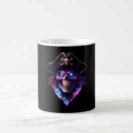 Cosmic Pirate Skull Galaxy Coffee Mug コーヒーマグカップ