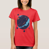 Cosmic Planet Space Art T-Shirt Tシャツ (正面)