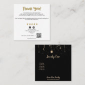 *~* Cosmic QR AP8サンキュー金ゴールド星評価 エンクロージャーカード (正面/裏面)