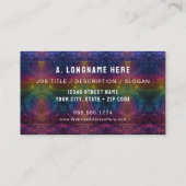 Cosmic Rainbow Galaxy Reiki Healer Company Logo  名刺 (裏面)