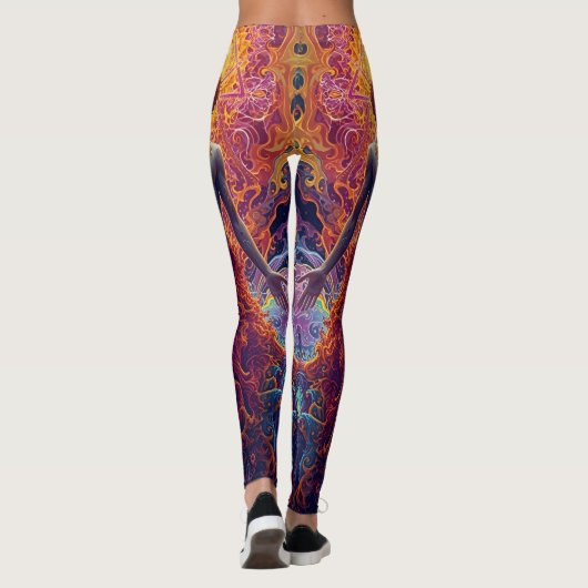Cosmic Rebirth Leggings – Psychedelic Visionary Ar レギンス (裏面)