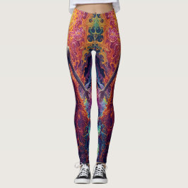 Cosmic Rebirth Leggings – Psychedelic Visionary Ar レギンス