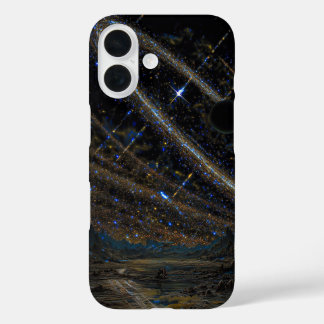 Cosmic Rings and Distant Planet Art Case iPhone 16ケース