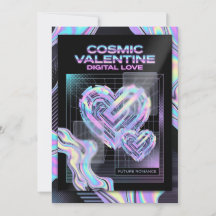 Cosmic Romance Digital Love Valentine's Card