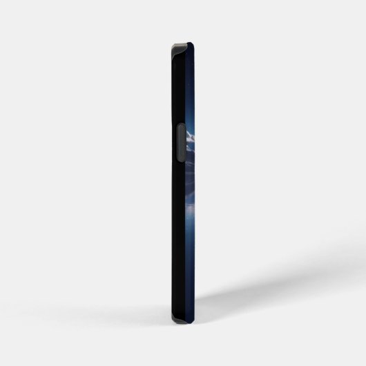 Cosmic Rose: Galaxy Reflection on Serene Lake iPhoneケース (右側面)