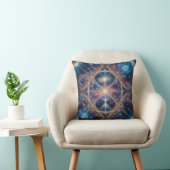 Cosmic Sacred Geometry Galaxy Mandala Art クッション (椅子)