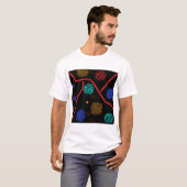 Cosmic Safari - Abstract Geometric Art Tシャツ (正面フル)