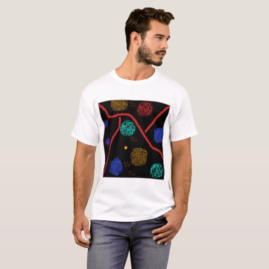 Cosmic Safari - Abstract Geometric Art Tシャツ (正面フル)
