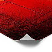 Cosmic Saxophone – Modern Abstract Geometric Wall  ポスター (角)