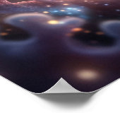 Cosmic Seahorse Nebula Reef ポスター (角)