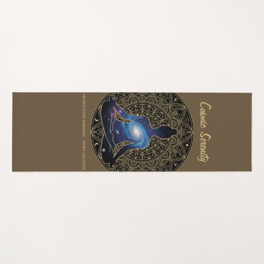 Cosmic Serenity Meditation – Galaxy Mandala  ヨガマット (正面(横))