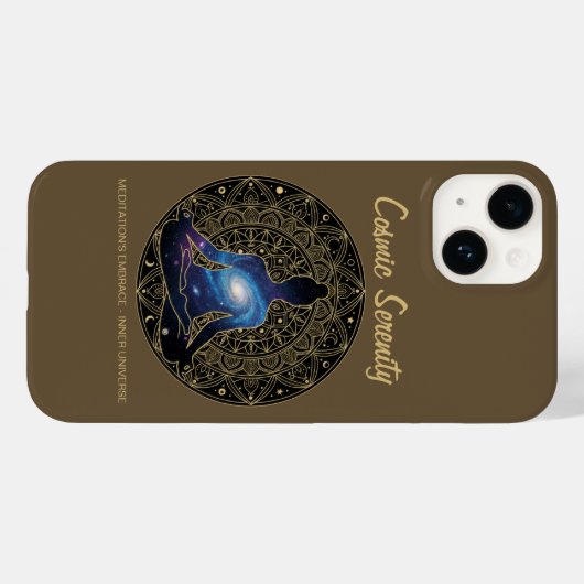 Cosmic Serenity Meditation – Galaxy Mandala  Case-Mate iPhoneケース (裏面 (横))